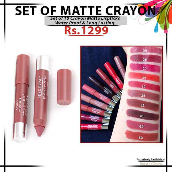 Crayon Matte Lispticks Website